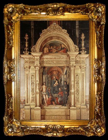 framed  COSTA, Lorenzo Madonna and Saints dg, ta009-2